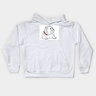 English bulldog Kids Hoodie